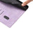 For iPhone 15 Flip Case Cherry Blossom Pattern Leather Wallet Stand Phone Cover with Wrist Strap - Purple - 4