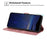 For Samsung Galaxy S25 Ultra Flip Case Cherry Blossom Pattern Leather Wallet Stand Phone Cover with Wrist Strap - 3