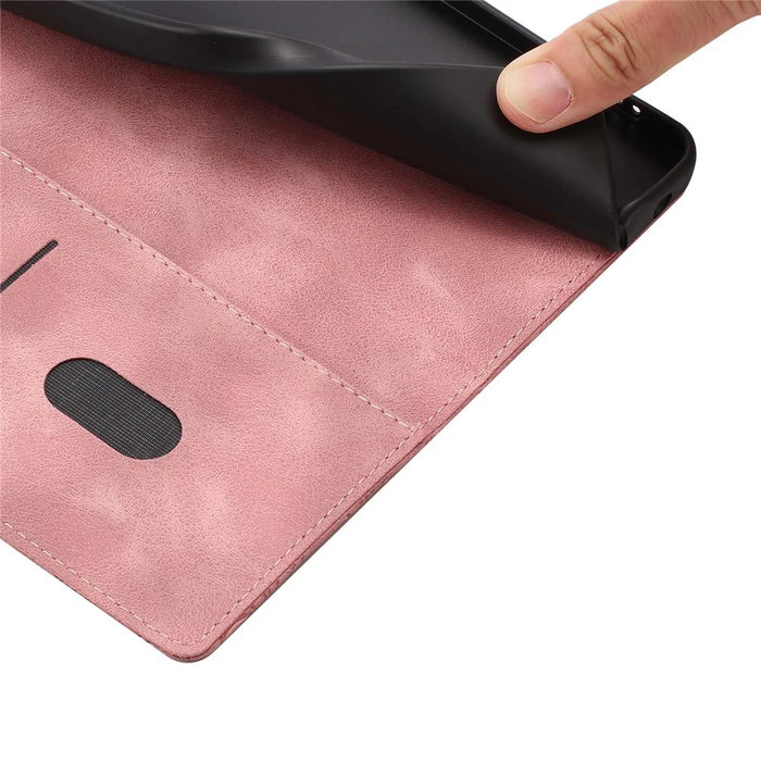 For Samsung Galaxy S25 Ultra Flip Case Cherry Blossom Pattern Leather Wallet Stand Phone Cover with Wrist Strap - 4