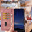 For Samsung Galaxy S25 Ultra Flip Case Cherry Blossom Pattern Leather Wallet Stand Phone Cover with Wrist Strap - 5