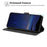 For Samsung Galaxy S25 Flip Case Cherry Blossom Pattern Leather Wallet Stand Phone Cover with Wrist Strap - Black - 3