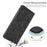 For Samsung Galaxy S25 Flip Case Cherry Blossom Pattern Leather Wallet Stand Phone Cover with Wrist Strap - Black - 7
