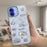 For iPhone 16 Magnetic Case TPU PC Phone Cover with Detachable Cookie Bear Blue Backplate - Green - 3