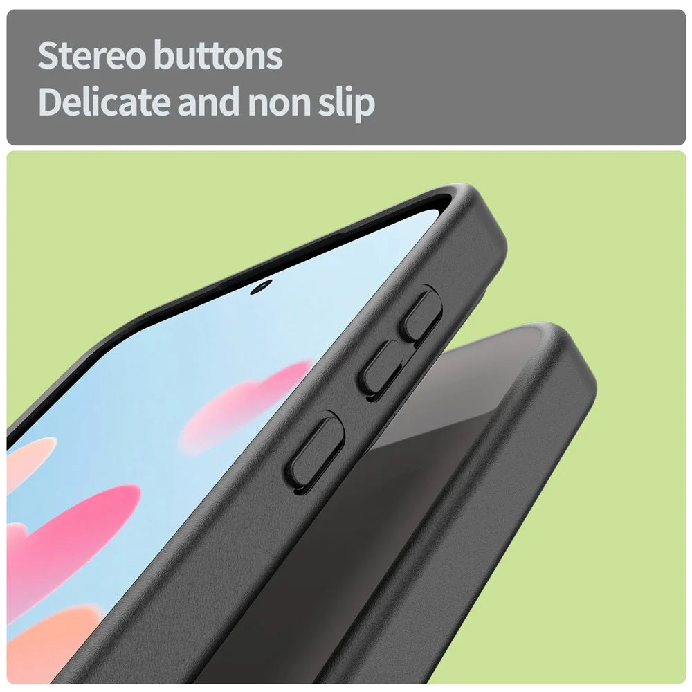 For Samsung Galaxy A35 5G Case Skin Touch Matte Anti Drop TPU PC Phone Back Cover - Black - 4
