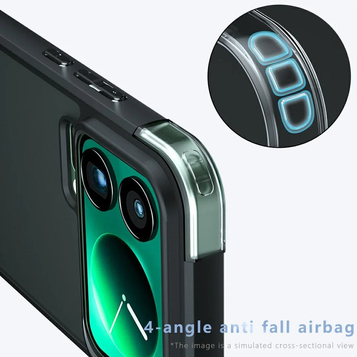 For Xiaomi 17 Pro Max Case Skin-Touch TPU + PC Matte Phone Back Cover, Transparent Black - 6