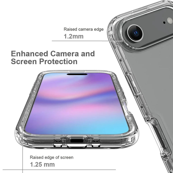 For iPhone Air Case PC + TPU Gradient Color Mobile Phone Cover - Transparent - 3