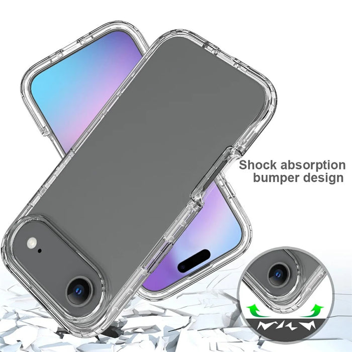 For iPhone Air Case PC + TPU Gradient Color Mobile Phone Cover - Transparent - 5