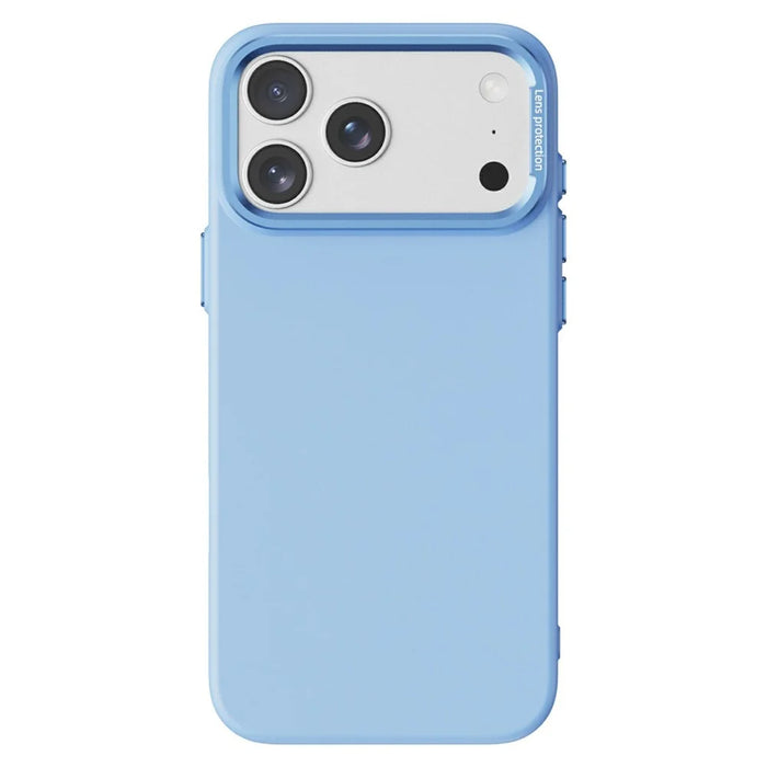 For iPhone 17 Pro Magnetic Case Plant-based Fiber + PC Phone Cover with Metal Lens Frame - Blue - 1