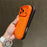 For iPhone 17 Pro Case Round Hole Shockproof PU + TPU Phone Back Cover - Orange - 2
