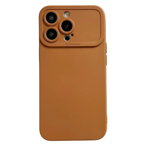 YCADEN For iPhone 13 Pro Max Case Precision Cutout TPU Protective Phone Cover - Brown - 1
