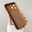 YCADEN For iPhone 13 Pro Case Precision Cutout TPU Protective Phone Cover - Brown - 4