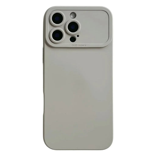 YCADEN For iPhone 16 Pro Max Case Precision Cutout TPU Protective Phone Cover - Titanium Grey - 1