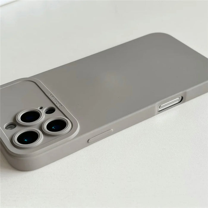 YCADEN For iPhone 16 Pro Max Case Precision Cutout TPU Protective Phone Cover - Titanium Grey - 4