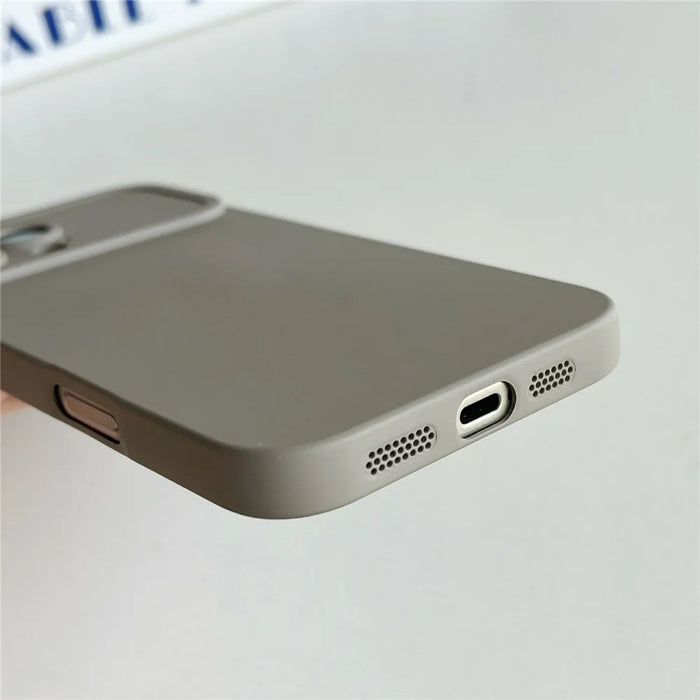 YCADEN For iPhone 16 Pro Max Case Precision Cutout TPU Protective Phone Cover - Titanium Grey - 6