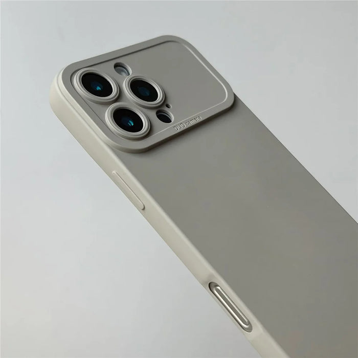 YCADEN For iPhone 16 Pro Max Case Precision Cutout TPU Protective Phone Cover - Titanium Grey - 7