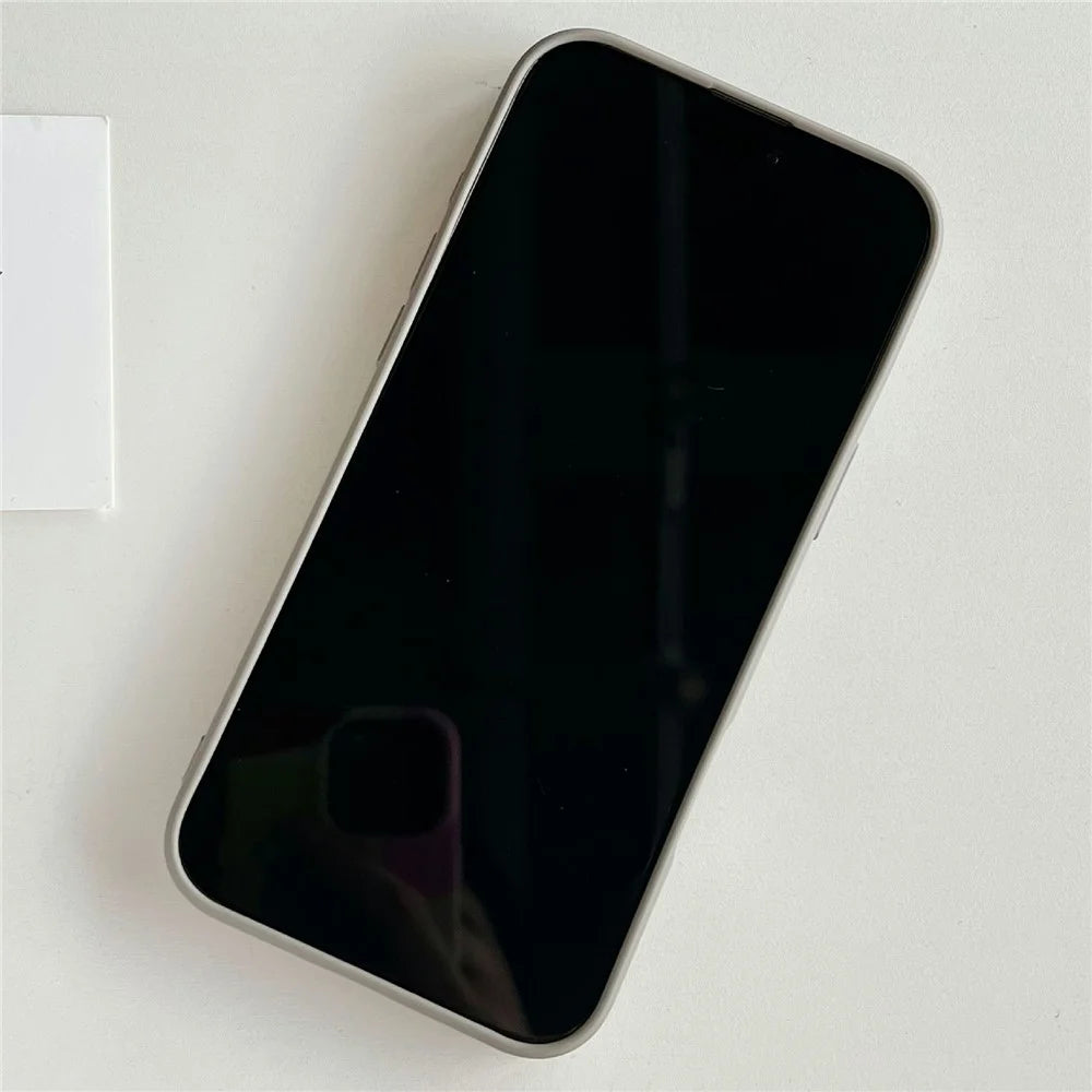 YCADEN For iPhone 16 Pro Case Precision Cutout TPU Protective Phone Cover - Titanium Grey - 3