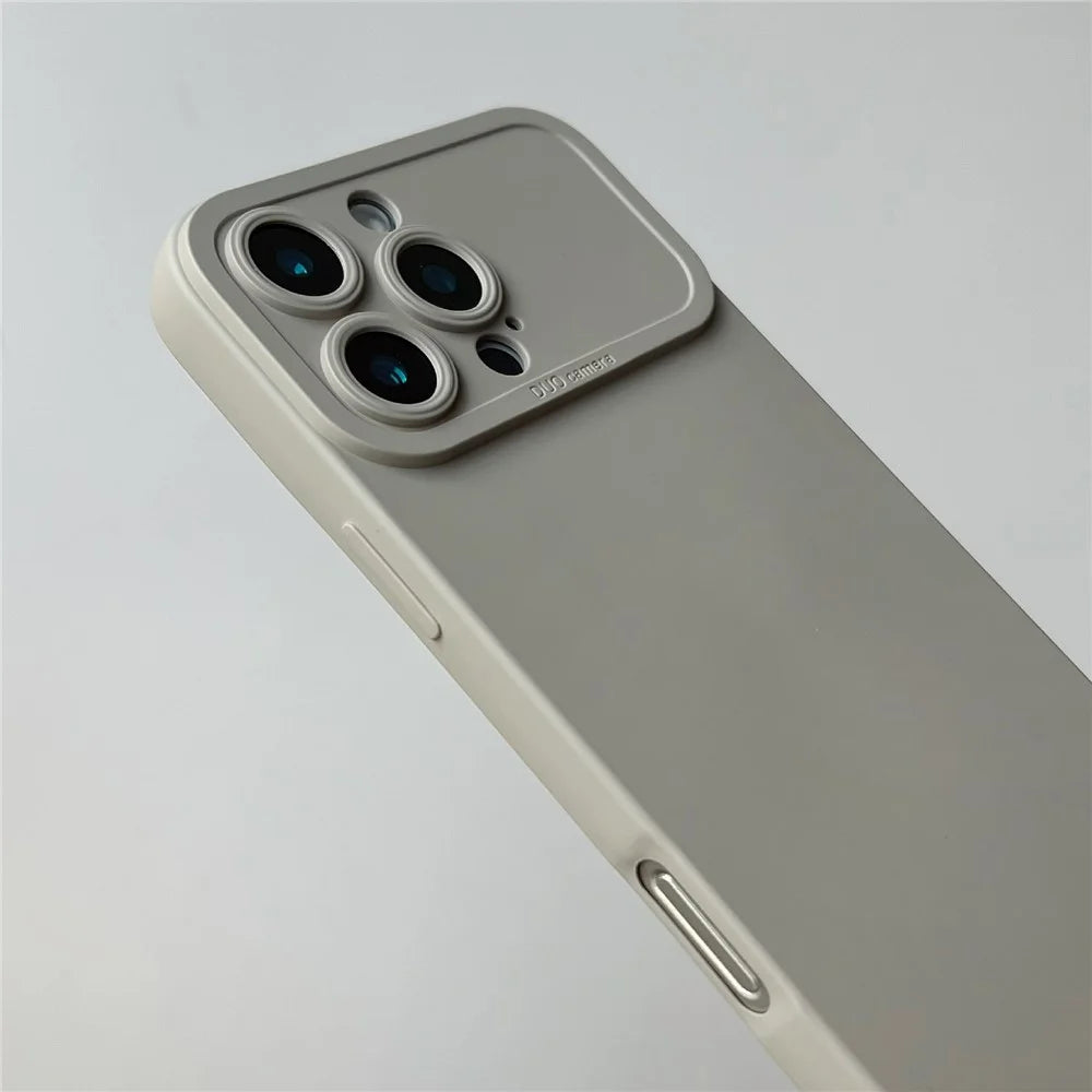 YCADEN For iPhone 16 Pro Case Precision Cutout TPU Protective Phone Cover - Titanium Grey - 7