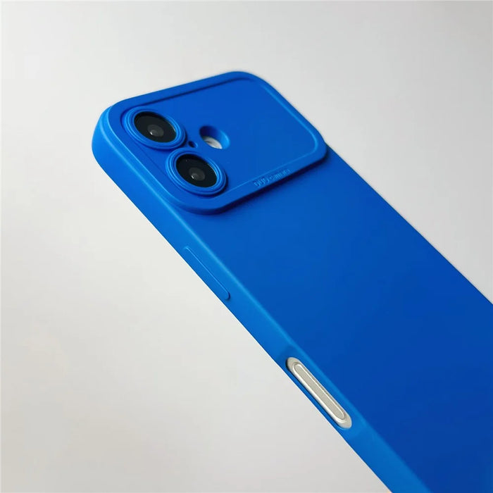 YCADEN For iPhone 16 Plus Case Precision Cutout TPU Protective Phone Cover - Brown - 7