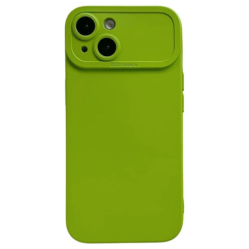 YCADEN For iPhone 15 Plus Case Precision Cutout TPU Protective Phone Cover - Green - 1