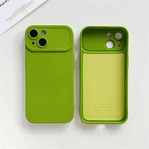 YCADEN For iPhone 14 Plus Case Precision Cutout TPU Protective Phone Cover - Green - 2