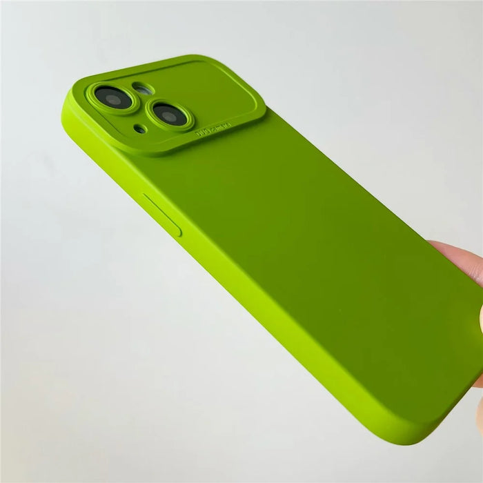 YCADEN For iPhone 14 Plus Case Precision Cutout TPU Protective Phone Cover - Green - 5
