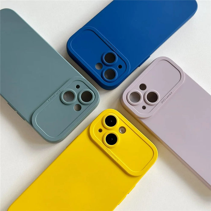 YCADEN For iPhone 14 Plus Case Precision Cutout TPU Protective Phone Cover - Green - 7