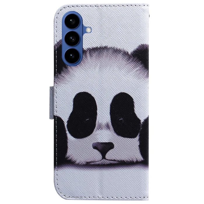 For Samsung Galaxy S26 Wallet Case Pattern Print Leather Phone Cover - Panda - 7