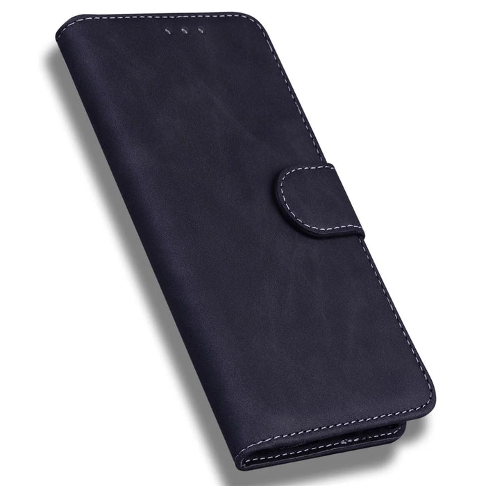 For Samsung Galaxy S26 Case Solid Color Leather Wallet Phone Cover - Black - 5