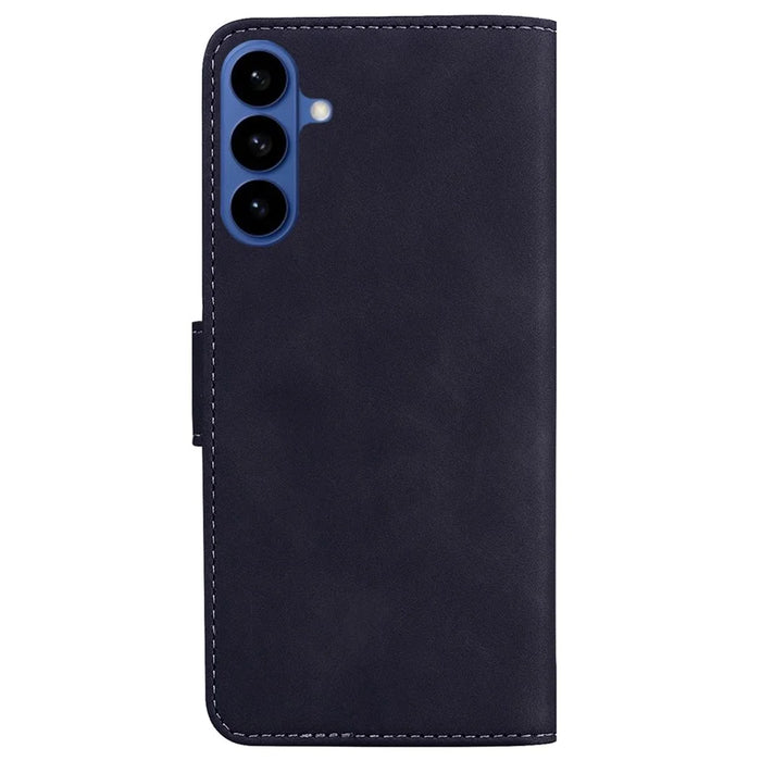For Samsung Galaxy S26 Case Solid Color Leather Wallet Phone Cover - Black - 7