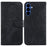 For Samsung Galaxy S26 Wallet Case Tiger Imprint Leather Shockproof Phone Cover with Wrist Strap - Black - 1