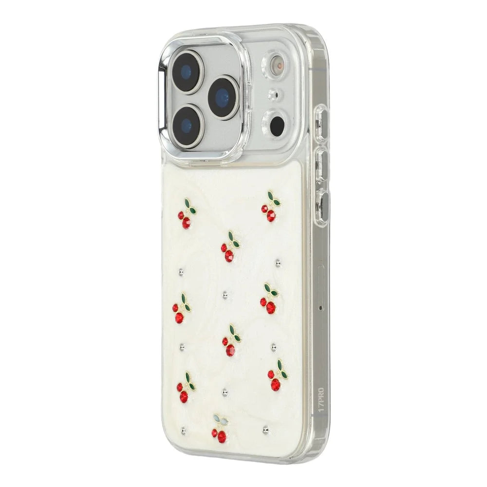 For iPhone 17 Pro For iPhone 17 Pro Case 3D Epoxy Cherry Design Soft TPU Back Cover - 4