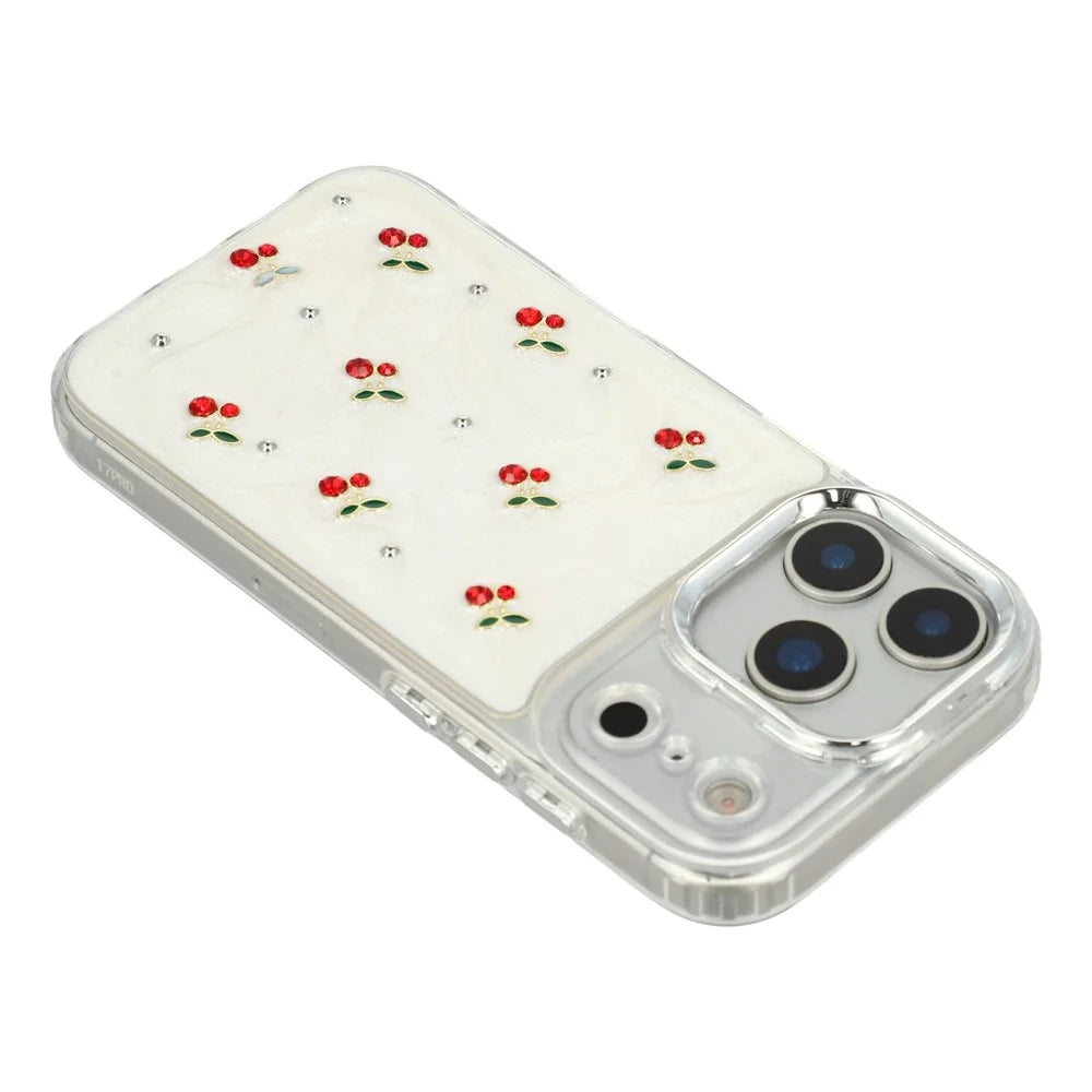 For iPhone 17 Pro For iPhone 17 Pro Case 3D Epoxy Cherry Design Soft TPU Back Cover - 6