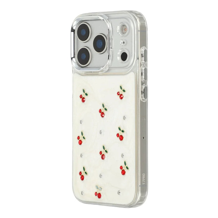 For iPhone 17 Pro Max Case 3D Epoxy Cherry Design Soft TPU Back Cover - 4