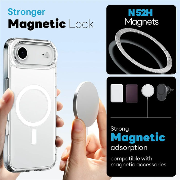NORTHJO 5 in 1 Set for iPhone Air Magnetic Case PC + TPU Phone Cover with 2 Front Screen Protector + 2 Lens Film - 2