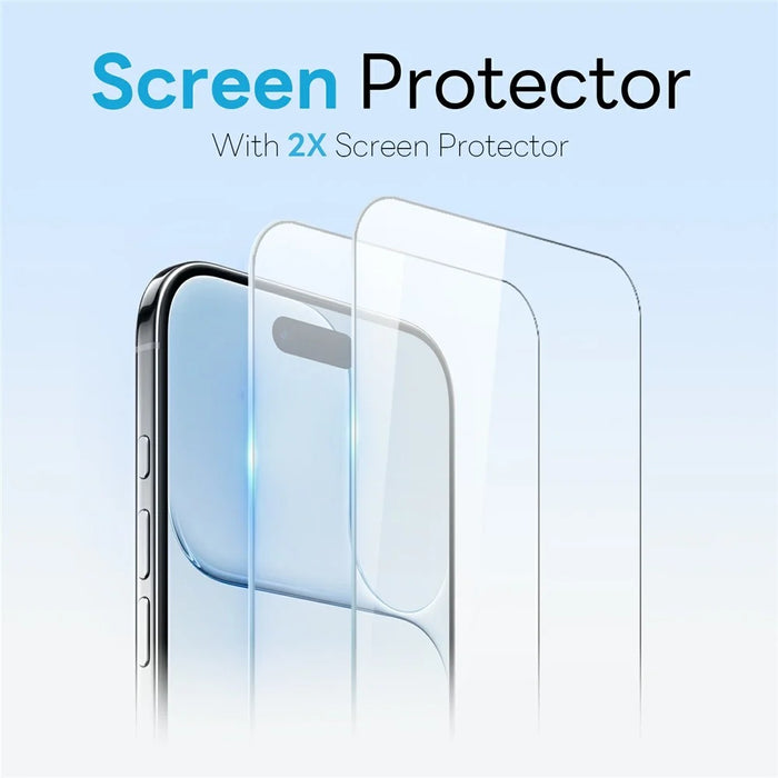 NORTHJO 5 in 1 Set for iPhone Air Magnetic Case PC + TPU Phone Cover with 2 Front Screen Protector + 2 Lens Film - 3