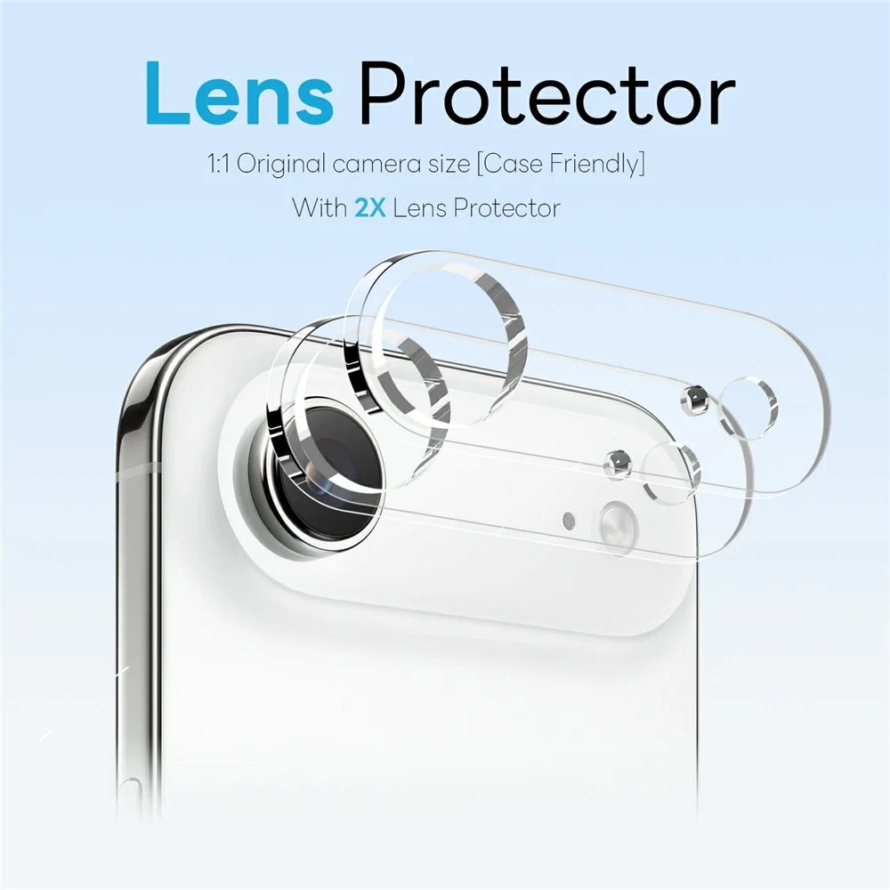NORTHJO 5 in 1 Set for iPhone Air Magnetic Case PC + TPU Phone Cover with 2 Front Screen Protector + 2 Lens Film - 4