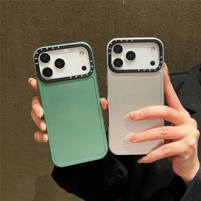For iPhone 18 Pro Max / 17 Pro Max Case Black Lens Frame Metal Paint Finish PC + TPU Phone Back Cover - Black - 4