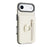 For iPhone Air Case Zipper RFID Blocking Retro Leather + TPU Phone Cover with Kickstand - White - 2