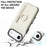 For iPhone Air Case Zipper RFID Blocking Retro Leather + TPU Phone Cover with Kickstand - White - 7
