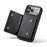 DG.MING M5 Series For iPhone 18 Pro Max / 17 Pro Max Case Detachable Magnetic Leather Phone Cover with Card Slots - Black - 2