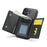 DG.MING M6 Series For iPhone 17 Case Magnetic Wallet PU + PC + TPU Phone Cover - Black - 3