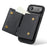 DG.MING M6 Series For iPhone Air Case Magnetic Wallet PU + PC + TPU Phone Cover - Black - 2