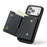 DG.MING M6 Series For iPhone 18 Pro / 17 Pro Case Magnetic Wallet PU + PC + TPU Phone Cover - Black - 2