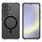 For Samsung Galaxy S24 FE Magnetic Case Skin-Touch PC + TPU Matte Back Cover - 3