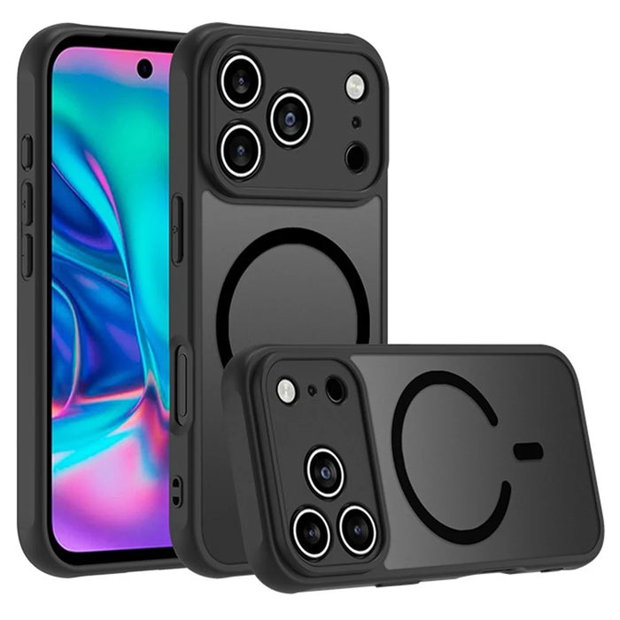 For iPhone 17 Pro Case Compatible with MagSafe Skin-Touch PC + TPU Matte Back Cover - 2