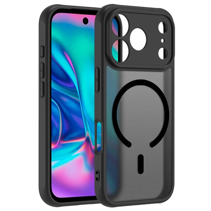 For iPhone 17 Pro Max Case Compatible with MagSafe Skin-Touch PC + TPU Matte Back Cover - 1