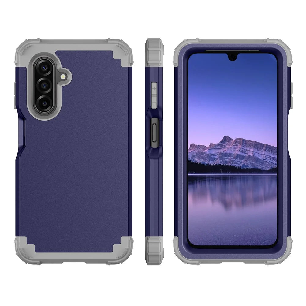 For Samsung Galaxy A18 5G / A18 4G / A17 5G / A17 4G Case Shockproof PC + TPU Phone Back Cover - Navy Blue - 2