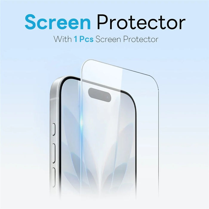 NORTHJO For iPhone 17 Magnetic Case PC + TPU Phone Cover Set with Front Screen Protector + Lens Film - 3