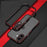 For iPhone 17 Bumper Case No-Back Phone Frame Cover with Lens Protection - Black / Red - 2