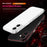 For iPhone 17 Bumper Case No-Back Phone Frame Cover with Lens Protection - Black / Red - 3